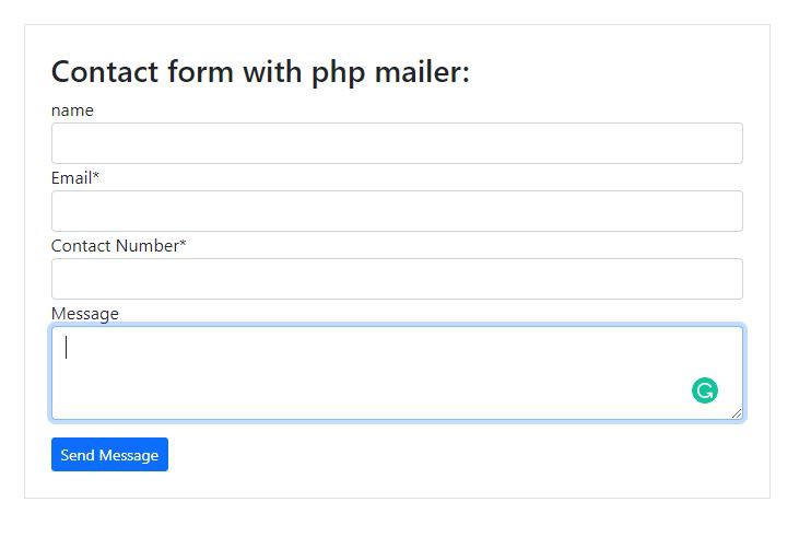 Send PHP form data to email  id using PHP mailer