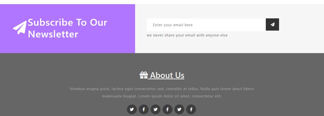 Multiple Examples of Modern Footer Design Templates