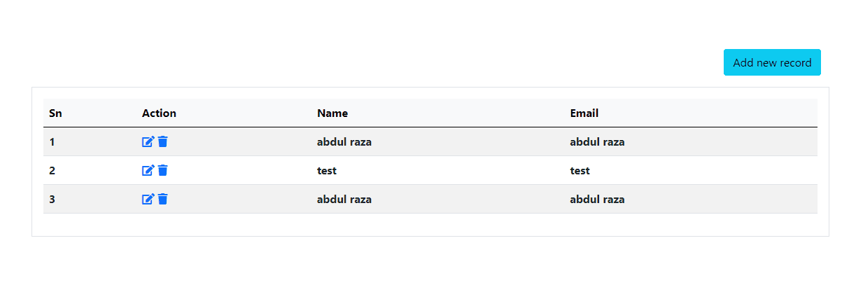 MySQLi  procedural basic CRUD operation